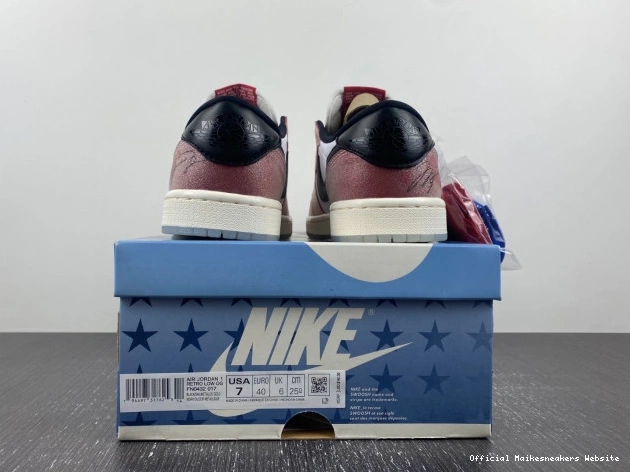 Official Maikesneakers AIR 'RED 1 JORDAN FN0432-017 BLACK' X TROPHY LOW ROOM OG 0712